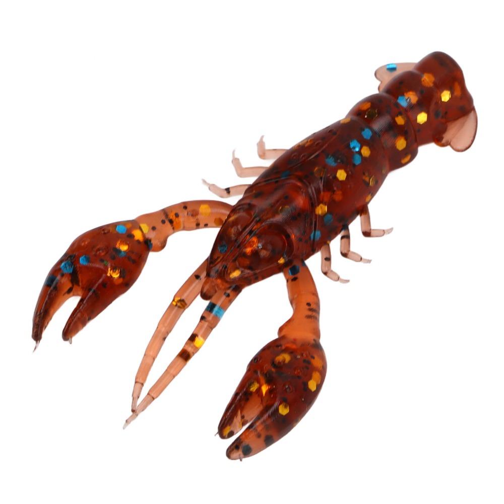 20PCS Soft Crawdad Bait PVC Artificial Lure Durable Fishing Lure  Saltwater Fishing