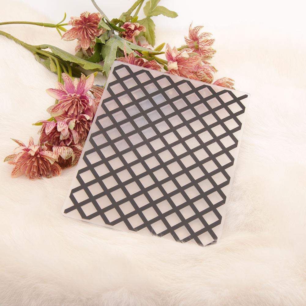 Сетка, сетчатая рамка, пластиковая папка с тиснением для скрапбукинга, сделай сам, фотоальбом, декор для карт, художественный шаблон, доска, зерно