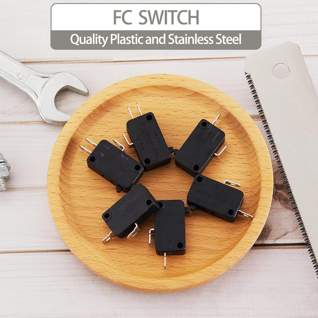 Weewooday 12 Pcs Microwave Oven Door Switch Replacement Part W10269458 W10727360 W10269460 Szm-v16-fc-61 Szm-v16-fc-62 Szm-v16-fc-63, Compatible with
