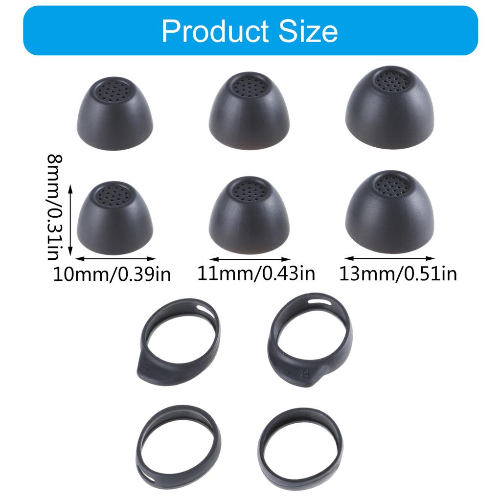 Силиконовые амбушюры для Samsung Galaxy Buds FE, противоскользящие насадки-крылышки, набор внутриканальных наушников, набор насадок-вкладышей