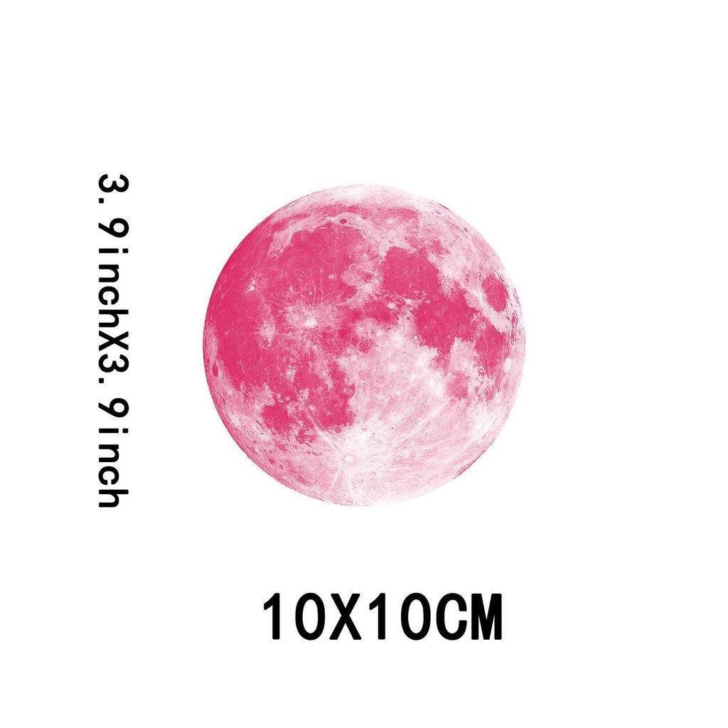 Светящиеся наклейки на стену «Луна и планеты» для детских комнат