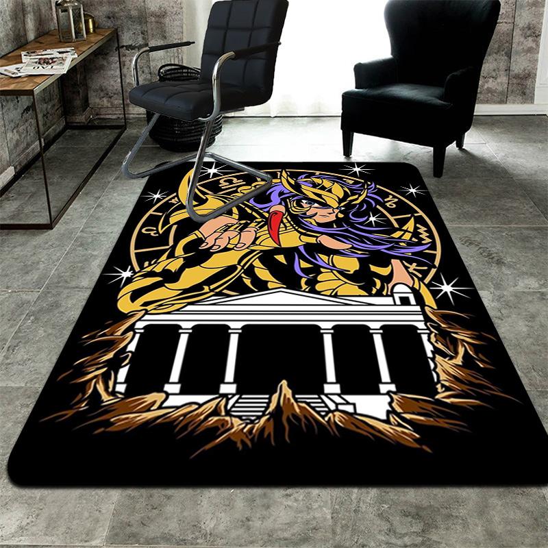 Gold Saint Rug Floor Mat for Living Room or Bedroom Soft and Comfortable Carpet a Gift for Birthday and Holiday.MFF0918324