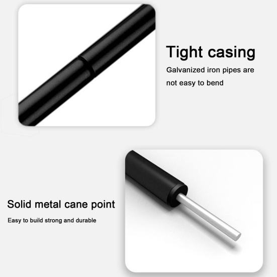 1 комплект опорного столба для навеса с сумкой для хранения, 10 секций, сверхпрочный металл, открытый пляж, пеший туризм, кемпинг, солнцезащитный гамак, брезент, опора для палатки, железный стержень