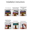 Reusable Rainbow Metal Safety Razor Set, including a razor stand and replacement blades stylish travel razor suitable for men
