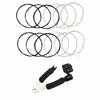 Black Nylon Classical Guitar String 2 Full Set and 3 In 1 Guitar String Winding Tool Guitar String Winder Guitar String Cutter Guitar Pin Puller