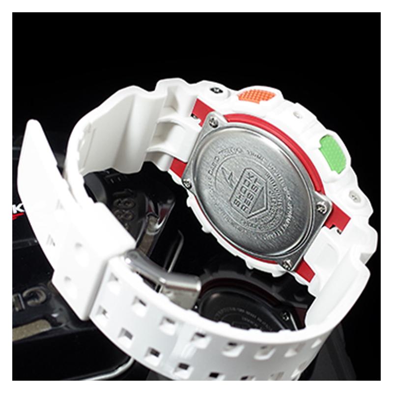 Casio Серия с двойным дисплеем (ЖК/стрелочным), яркие контрастные цвета, модный и энергичный уличный классический циферблат со стрелочным и ЖК-дисплеем, GA-110MC-7A