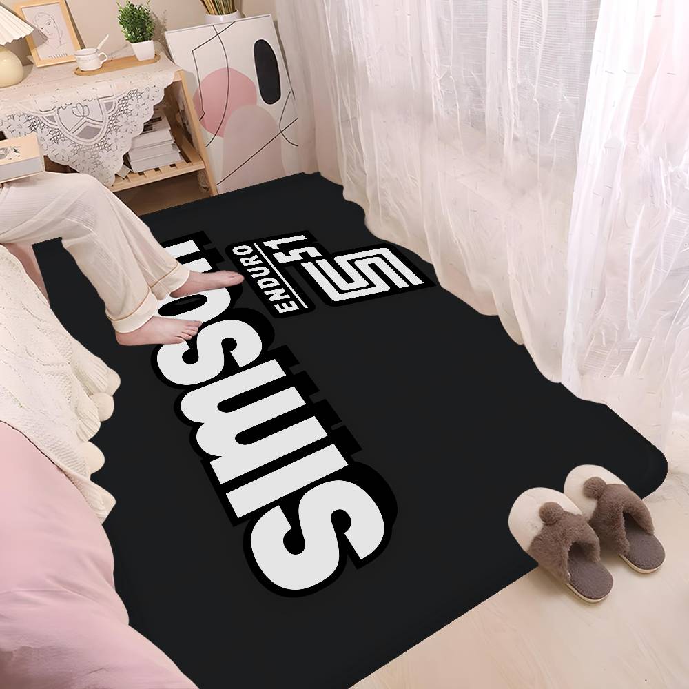 Motorcycle S-Simsons Floor Mat INS Style Soft Bedroom Floor House Laundry Room Mat Anti-skid Household Carpets