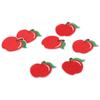 20 Pieces Polyester Red Apple Patches Apple Shape Cute Fruit Sew on/Iron On Patches  Women
