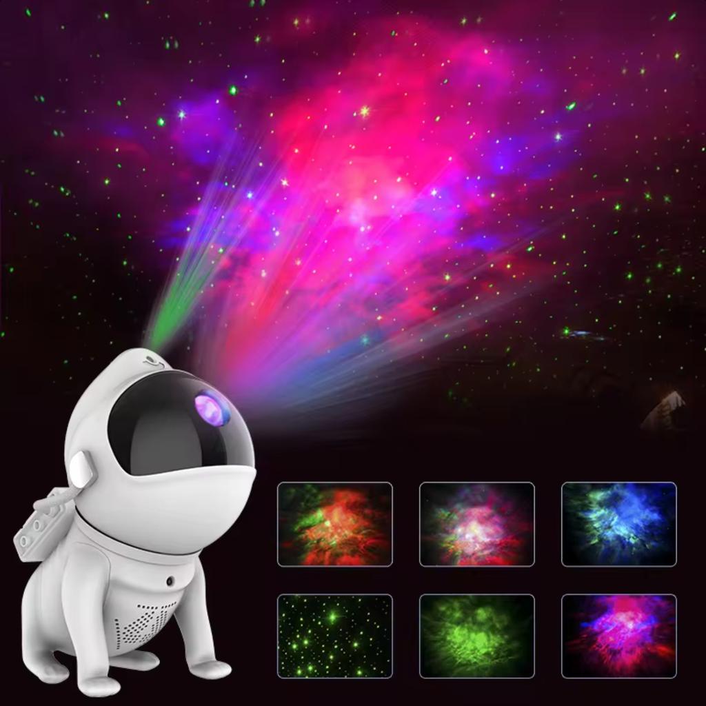 New Space Dog Night Light  Star Astronaut Projector App Nebula Lamps  Lights  Children Bedroom Decorative Birthday Gift