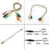 5 Color Alligator Clip Electric DIY Small Battery Power Cord Sheath Electric Clamp Double Head Jumper Wire Test Leads