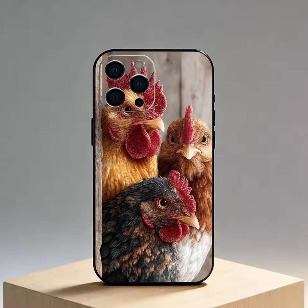 Chicken222 Phone Case Silicone Soft For IPhone 17 16 15 14 13 12 11 X XR Plus Pro Max Plus