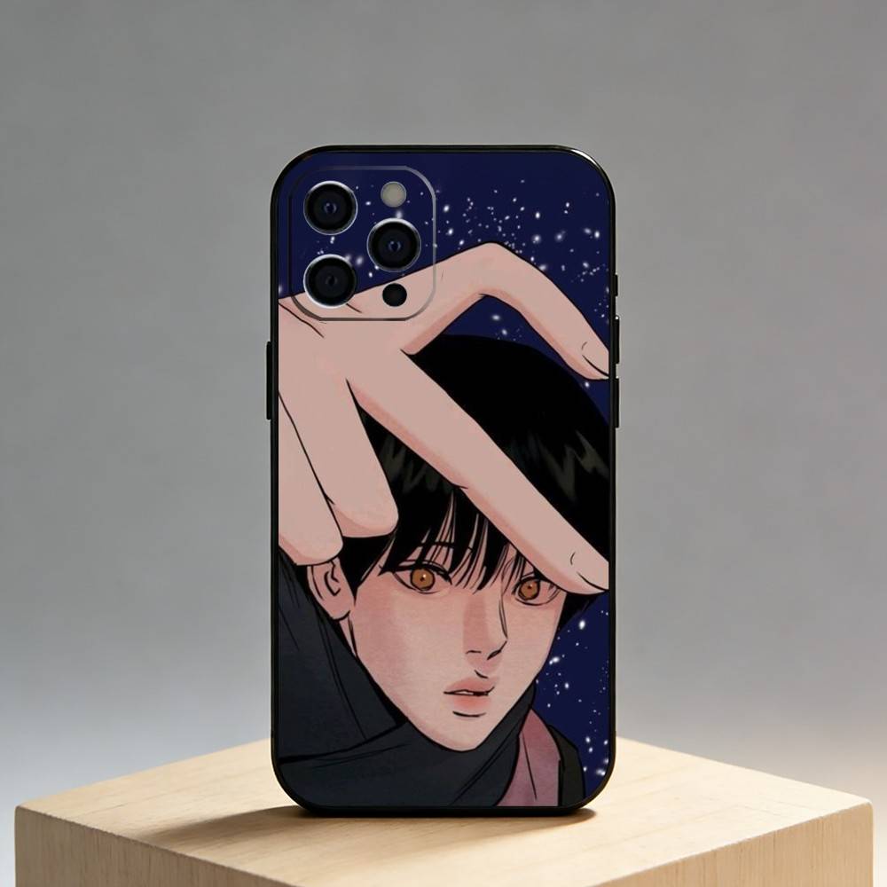 Painter The-w-Nights-Anime Phone Case For iPhone17,16,15,14,13,12 Plus,Max Soft Silicone Black Cover