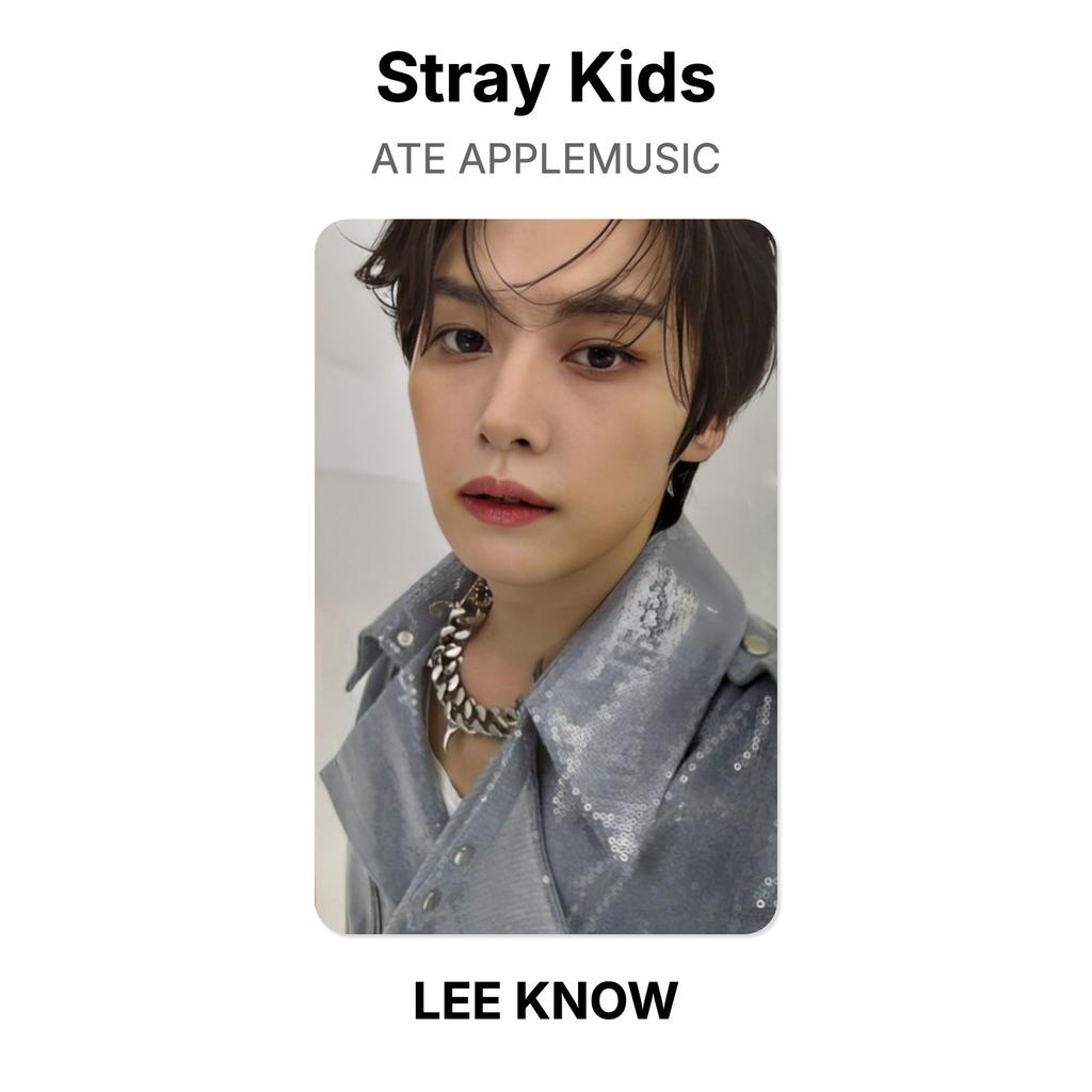Stray Kids ATE APPLEMUSIC Официальная фотокарточка
