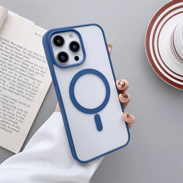 Прозрачный матовый магнитный чехол для беспроводной зарядки Magsafe для Iphone 14 13 12 Mini 11 Pro Max Plus X Xs Xr 7 8 Se Coque