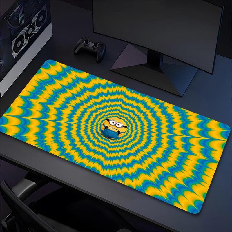 Minion Xl Gaming Mouse Pad Nonslip Rubber Base Stitched Edge Waterproof Desk Mat For Pc Laptop Gamer Office Computer Accessories C92981