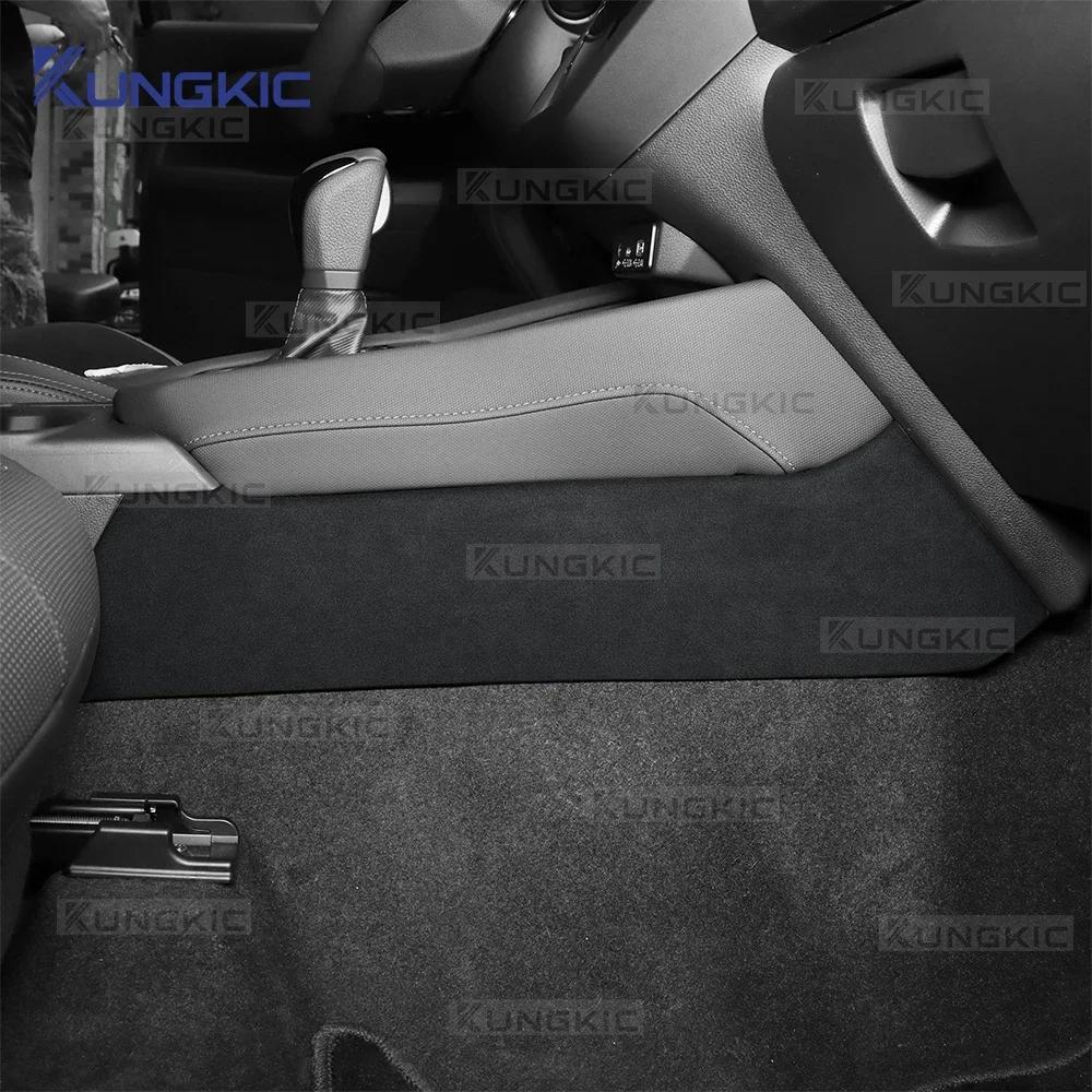 For Subaru Forester 2025 2026 2027 LHD RHD Suede Car Gear Shift Side Sticker Leather Carbon Fiber Pattern Protective Accessories