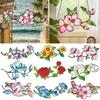 Flower Hanging Decoration Wall Art Window Hanging Ornament Double-Sided Floral Sun Catcher Gift for Nature Lovers