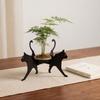 Desk Storage Display Rack Dog Shape Flower Pot Holder Cute Flowerpot Tray  Home