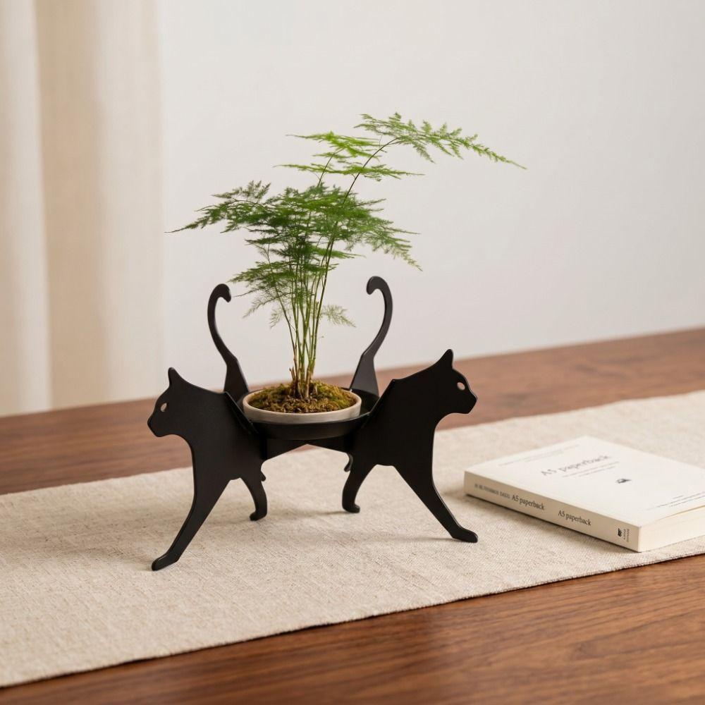 Desk Storage Display Rack Dog Shape Flower Pot Holder Cute Flowerpot Tray  Home