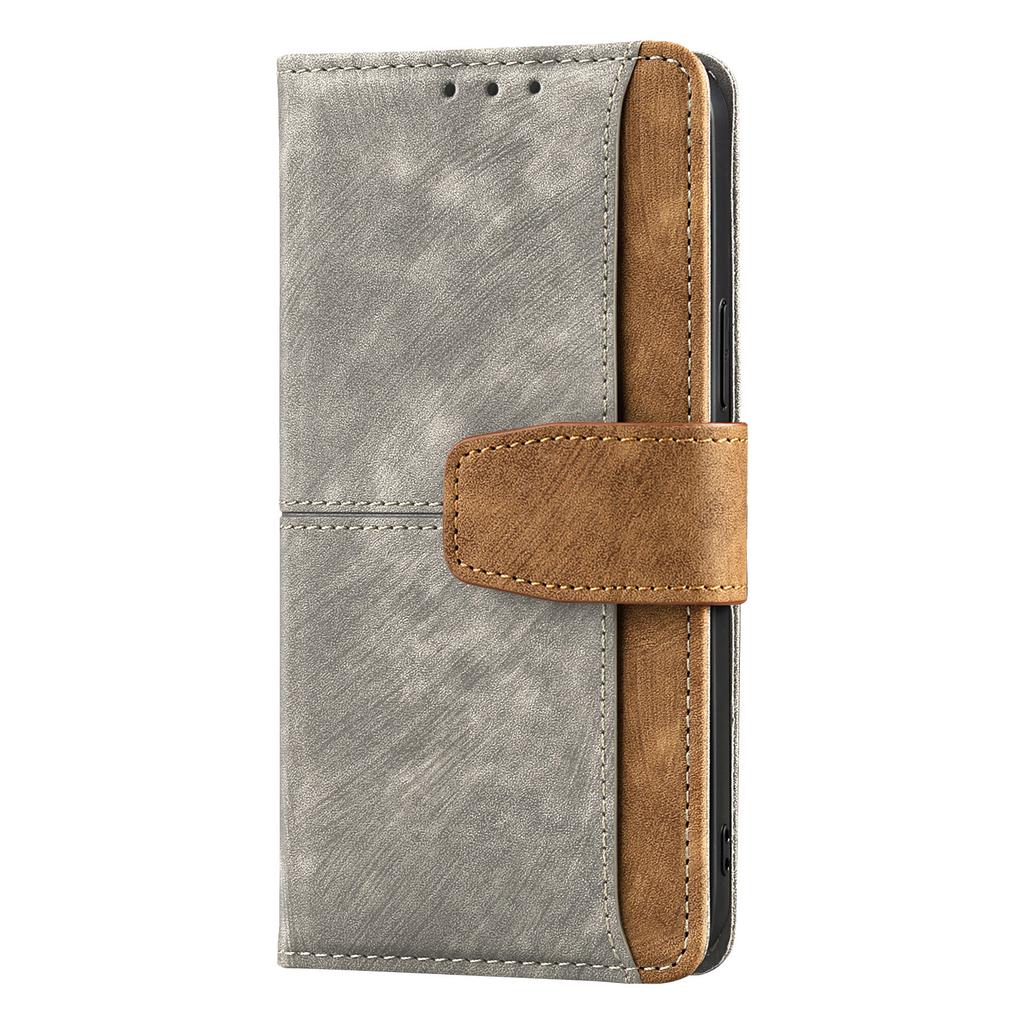 Lichicase Contrast Color Leather Mart Phone Case for Redmi Note 15 15 Pro 15 Pro+ Flip Holder Back Cover