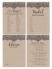 Inkdotpot Bachelorette Party Games Set Bundle Victorian Black Lace Kraft Of 4(50 Sheets Each) w Miss to Mrs Gold Banner Fun Bridal Shower Games