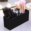 Desktop Makeup Brush Holder 3 Grids Cosmetics Storage Rack Eyebrow Pencil Makeup Brushes Organizer Holder Brush Pot