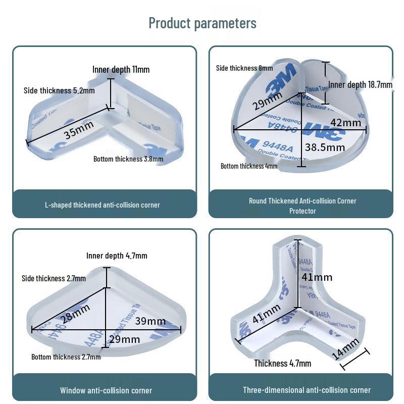 Универсальный противоударный уголок: Защитная накладка на край стола для безопасности ребенка