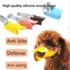 Регулируемый чехол для рта для собак, силиконовый чехол для рта в виде утки, чехол для рта для домашних собак, против укуса, против лая, для маленьких и больших собак
