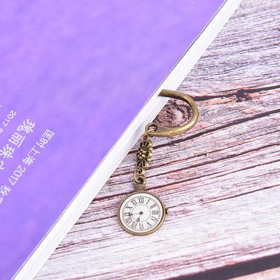 Новые забавные часы металлические закладки винтажные ретро башня закладки для книг скрепки для детей канцелярские принадлежности студенческий подарок