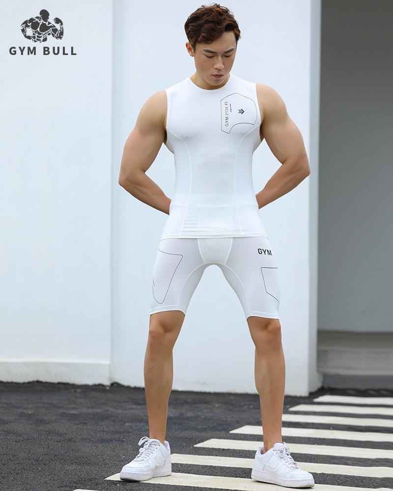 GYMBULL Модные мужские компрессионные шорты для бега серии Endorphin