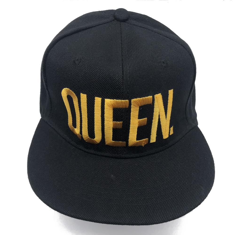 Черная хип-хоп кепка-snapback, вышитая QUEEN, для мужчин и женщин