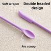 3pcs Double-head Cosmetic Digging Spoon Mini Face Mask Brush Jam Scraping Spoons  Makeup Brushes Set