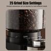 Electric Burr Coffee Grinder Adjustable Automatic Conical Burr Mill Coffee Bean Grinder with 25