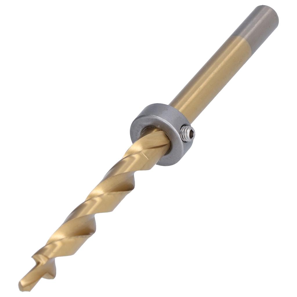 Twist Step Drill Bit Straight Shank Pocket Oblique Hole Positioning Drilling Woodworking Tool