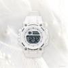 Цифровые часы 3 ATM водонепроницаемые многофункциональные уретановый ремешок белый [Fieldwork] женские YM091P-1