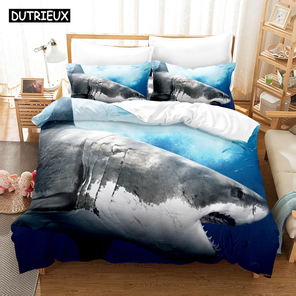 3D Underwater World Bedding Sets Duvet Cover Set With Pillowcase Twin Full Queen King Bedclothes Bed Linen