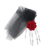 Cloth Ghost Claw Hair Clip Flower Halloween Headwear Skeleton Hand Rose Hairpin  Children