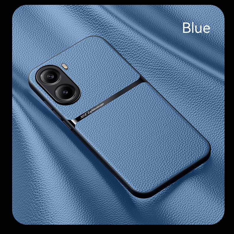 Магнитный чехол из ПУ-кожи для Xiaomi Poco X7 Pro 5G с полной защитой и защитой объектива