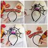 DIY Hair Accessories Halloween Headband Bats Spider Web Head Wrap Pumpkin Hairbands  Cosplay
