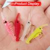5/10/20Pcs Artificial Soft Shrimp Lure Worm For Fishing Bait Hook Sharp Crankbait Lures Silicone Prawn Bait