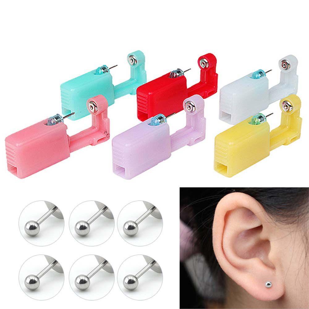 Машинка для пирсинга сережек в хрящевой части уха, стальной одноразовый инструмент для пирсинга ушей в носу, пирсинг спирали