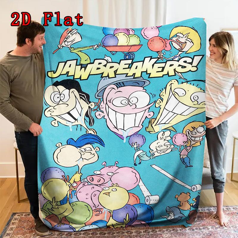 Jawbreaker 2D Flat Pattern Flannel Blanket High quality All Seasons Warmth and Comfort Perfect for Christmas Gifts.
