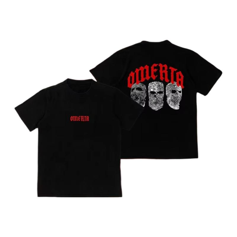 2025 High-quality Omerta 47 Printed Men's Loose Short Sleeve Crew Neck T-shirt Can Be Worn By Both Men and Women with Sports Tee