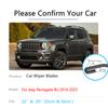 Для Jeep Renegade BU 2014 ~ 2023 передние щетки стеклоочистителя, резак для лобового стекла, щетки для очистки ветрового стекла, шайбы автомобиля