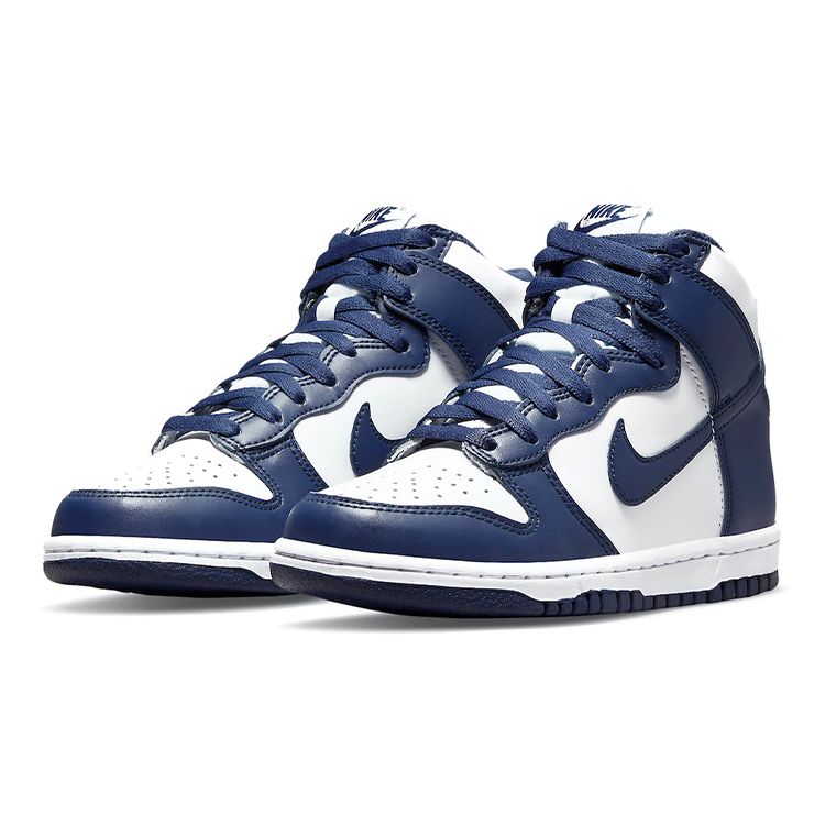 Nike Dunk High GS Midnight Navy Детские кроссовки Сине-Белые DB2179-104