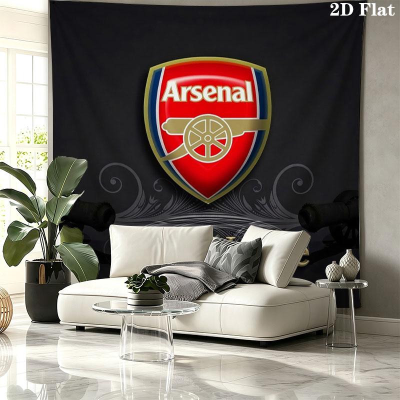 Arsenal F Custom Name Wall Tapestry Aesthetic Wall Hanging Printed Fabric Blanket Decorative Tapestries for Bedroom Living Room Home Decor