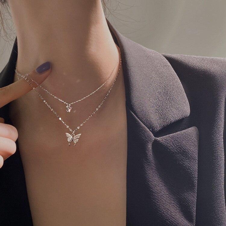 Эффектное простое ожерелье с подвеской в ​​форме сердца, модное уникальное колье-колье, цепочка на ключицу, ожерелье для женщин и девочек, ювелирные изделия, подарки