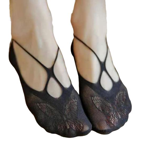 Женские кружевные носки No Show, низкие носки с невидимым носком