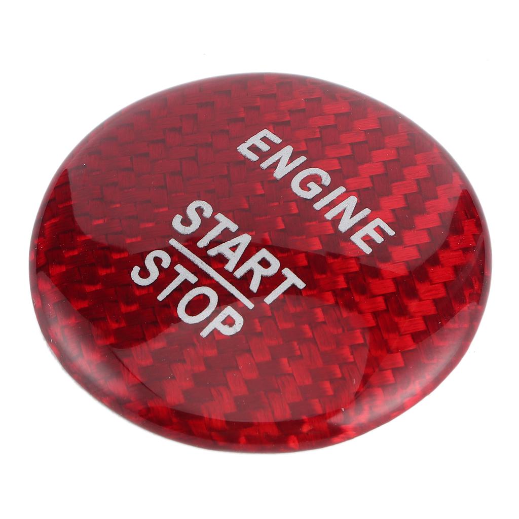 Накладка на кнопку старт-стоп двигателя из углеродного волокна, подходит для Mercedes B C E S CLA CLS класса, красная