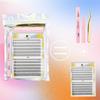 Natural Look 120/144/240 Pcs Lash Clusters DIY Eyelash Extension Kit  for Beginners